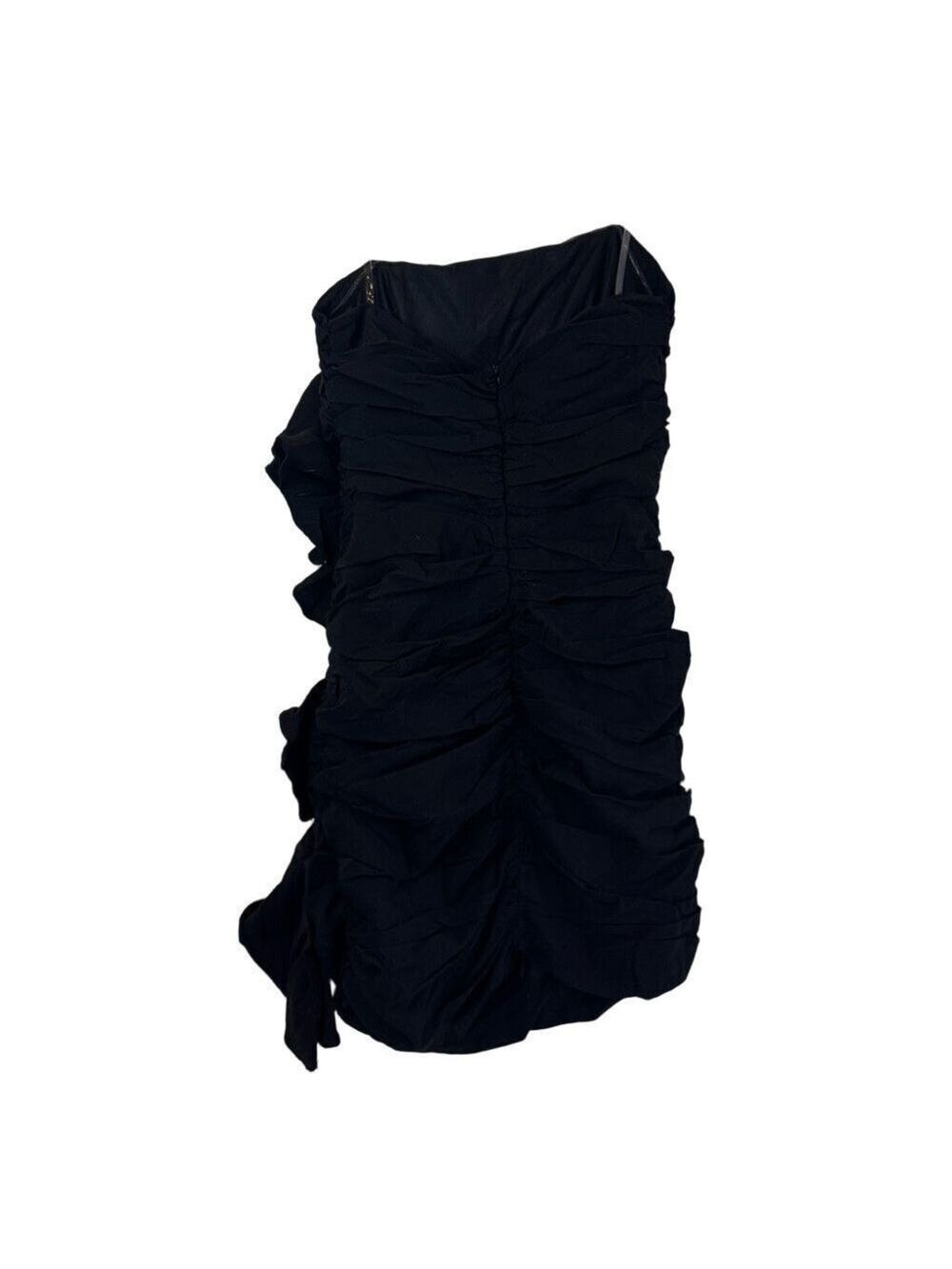 *NWT* HABIT Ruched and Ruffled Strapless Cocktail Dress - Picture 6 of 9
